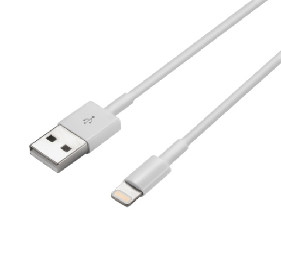 TPE ABS Shell Kabel USB Bersertifikat MFi USB 2.0 Kabel Petir Pengisian Cepat