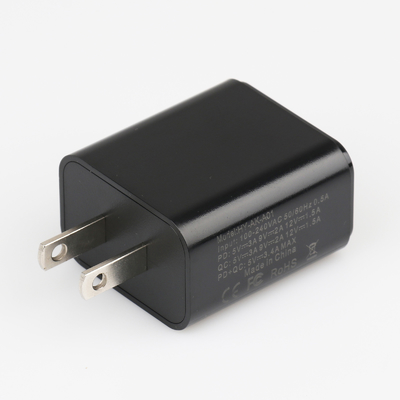 FCC Menyetujui Pengisi Daya Baterai Lithium USB 5V 3A/9V 2A/12V 1.5A, Pengisi Daya USB Ganda