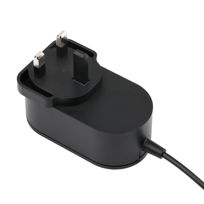 Steker Inggris Bersertifikat UKCA Ac Dc Adaptor Dinding Catu Daya 30V 800mA