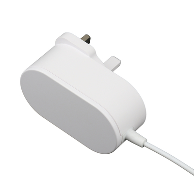 Steker Inggris Bersertifikat UKCA Ac Dc Adaptor Dinding Catu Daya 30V 800mA